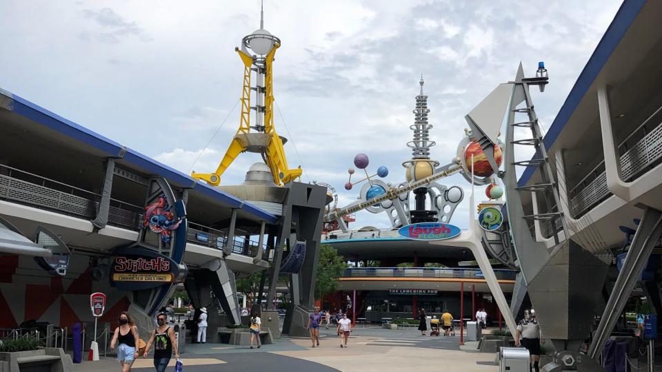 Tomorrowland was deserted on opening day.