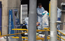 <p>Forensics investigators work at the Manchester Arena in Manchester, Britain May 23, 2017. (Darren Staples/Reuters) </p>