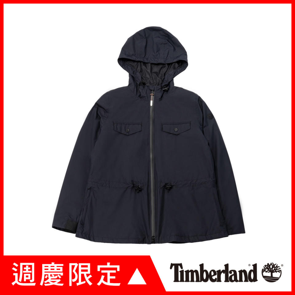 Timberland 女款黑色防水科技戶外外套