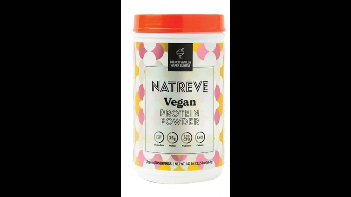 Natreve Vegan Protein Powder, 1.47-pound container