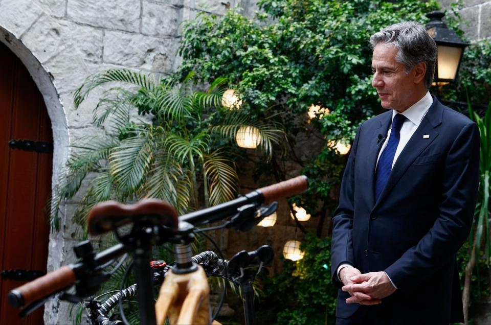 US Secretary of State Antony Blinken made the comments during a trip to the Philippines (POOL/AFP via Getty Images)