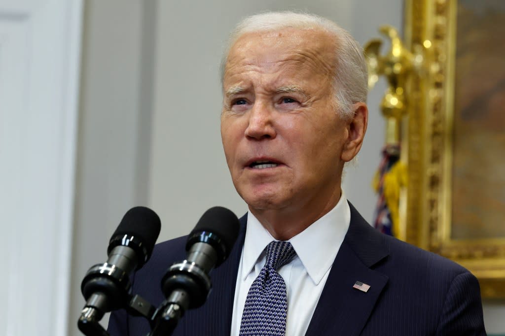 U.S. President Joe Biden announces new actions to protect borrowers after the Supreme Court struck down his student loan forgiveness plan in the Roosevelt Room at the White House on June 30, 2023 in Washington, DC. (Photo by Chip Somodevilla/Getty Images)