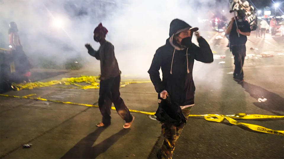 Seen here, protesters take to the streets of Minnesota in anger over a fatal police shooting.