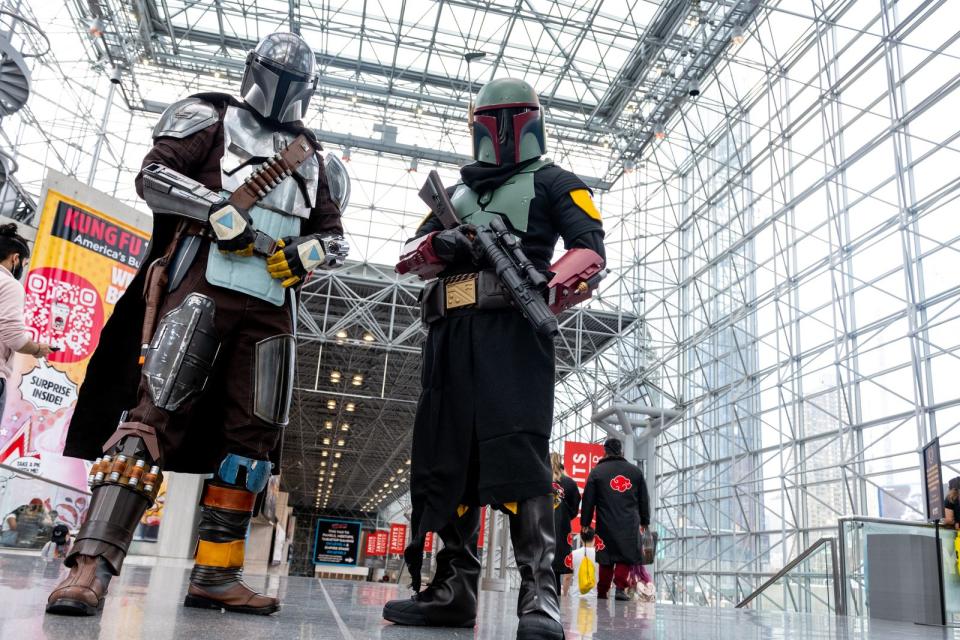 Die neuen Stars der "Star Wars"-Saga: "The Mandalorian" und Bobba Fett. (Bild: Alexi Rosenfeld/Getty Images)