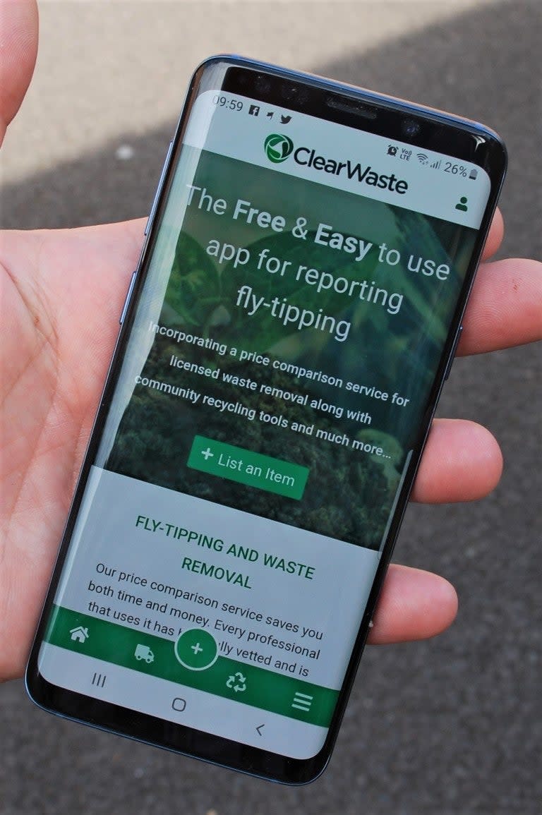 The app was launched in July. (ClearWaste)