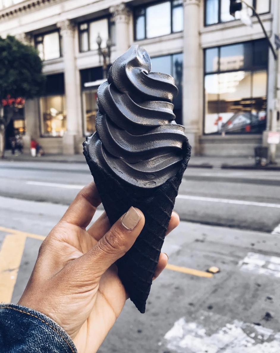 <p>in 2017 Instagram food trends have gone from rainbow, to gothic. <a rel="nofollow noopener" href="https://www.instagram.com/p/BSr0J5NgehD/" target="_blank" data-ylk="slk:[Photo: Hello It’s Roxie/ Instagram];elm:context_link;itc:0;sec:content-canvas" class="link ">[Photo: Hello It’s Roxie/ Instagram]</a> </p>