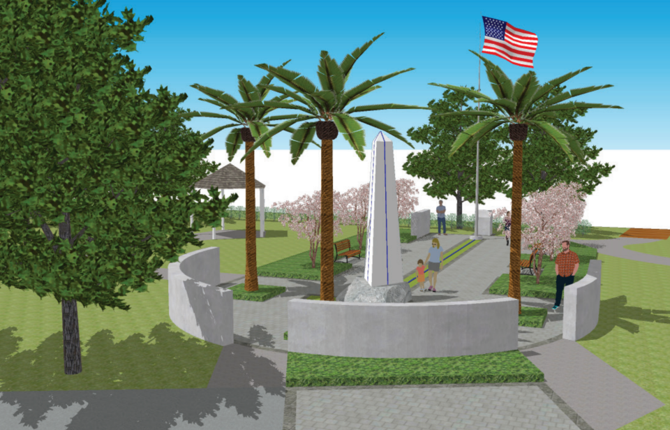This artist's rendering depicts a remodeled Sacrifice Park in Palm Bay.