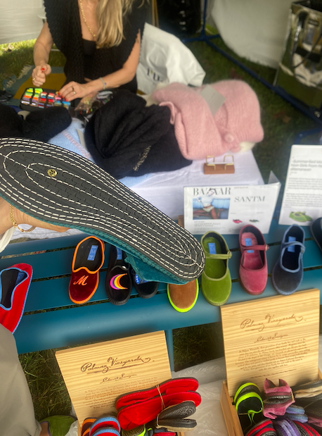 The underside of SantM Mary Jane shoes at the Field and Supply fall market. 