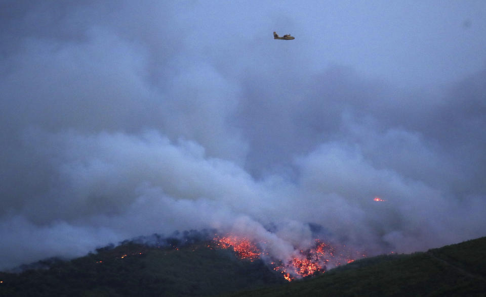 <em>Firefighters have been battled to bring the blaze under control (Picture: PA)</em>