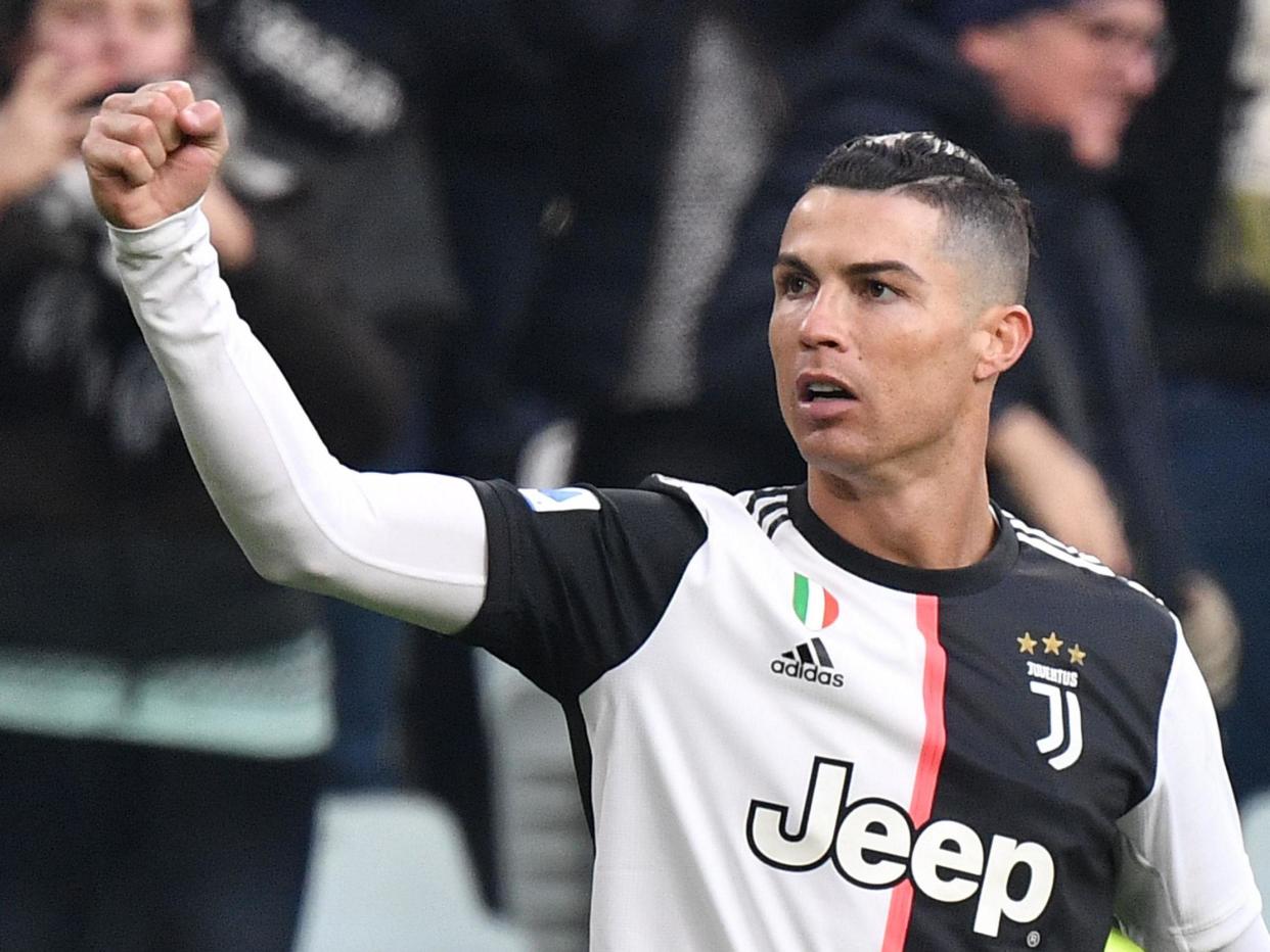 Juventus' forward Cristiano Ronaldo: AFP via Getty Images