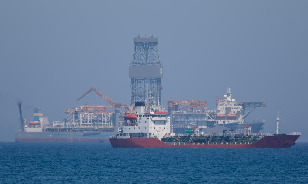 Drillship Pacific Khamsin off Limassol, Cyprus