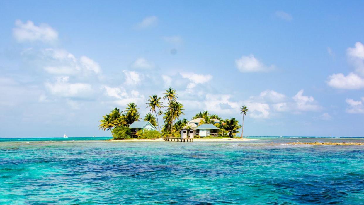 Una isla en el Golfo de Honduras