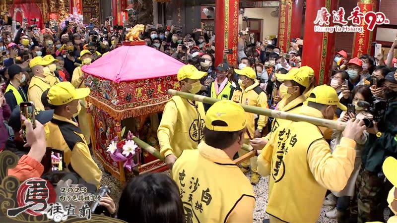 2023白沙屯媽祖進香活動12日凌晨正式展開。（圖／寶島神很大）