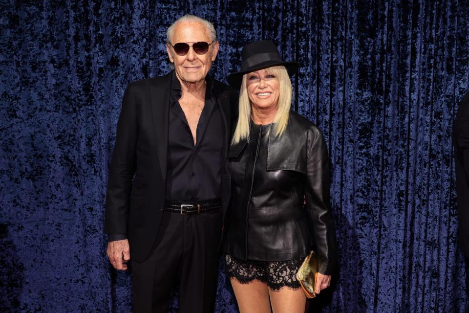 Somers pictured with her husband Alan Hamel in April 2022 (Getty Images)