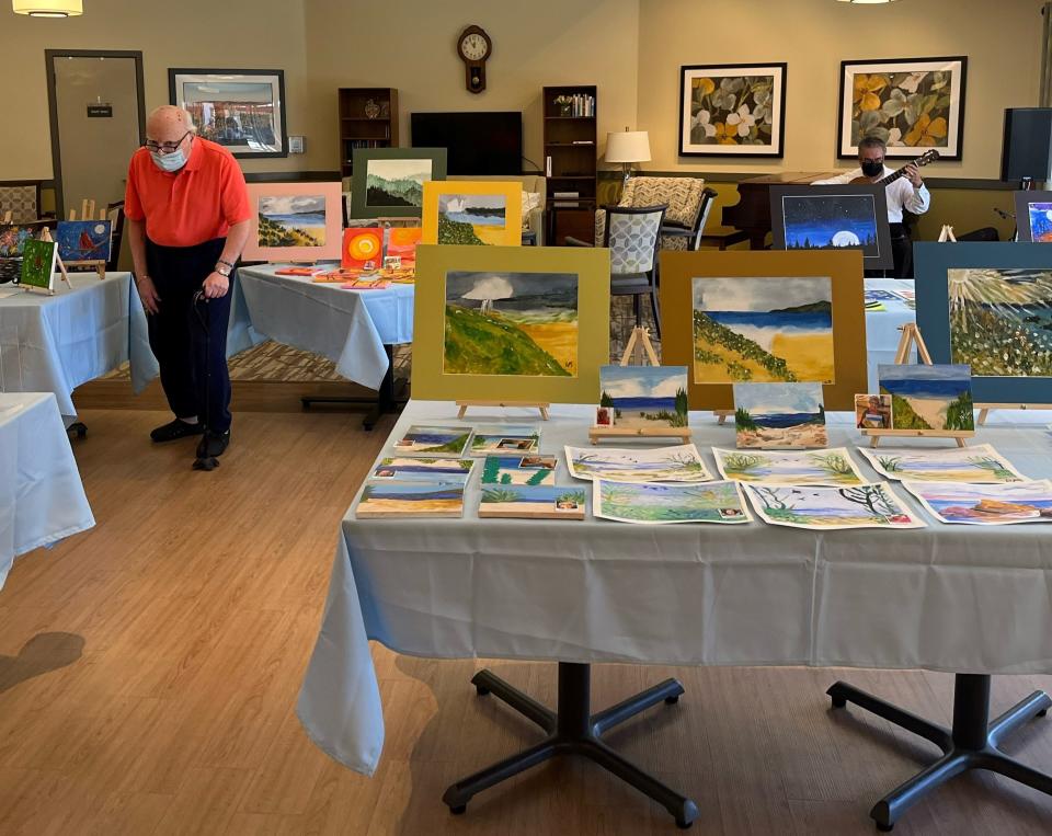 Madonna Gardens hosted an art exhibit showcasing works of art created by its assisted living and memory care residents on Saturday, June 25, 2022.