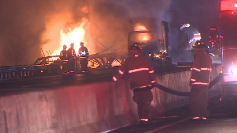 Fully loaded tanker trucks that exploded in Highway 400 pileup were 'bombs on wheels,' police say