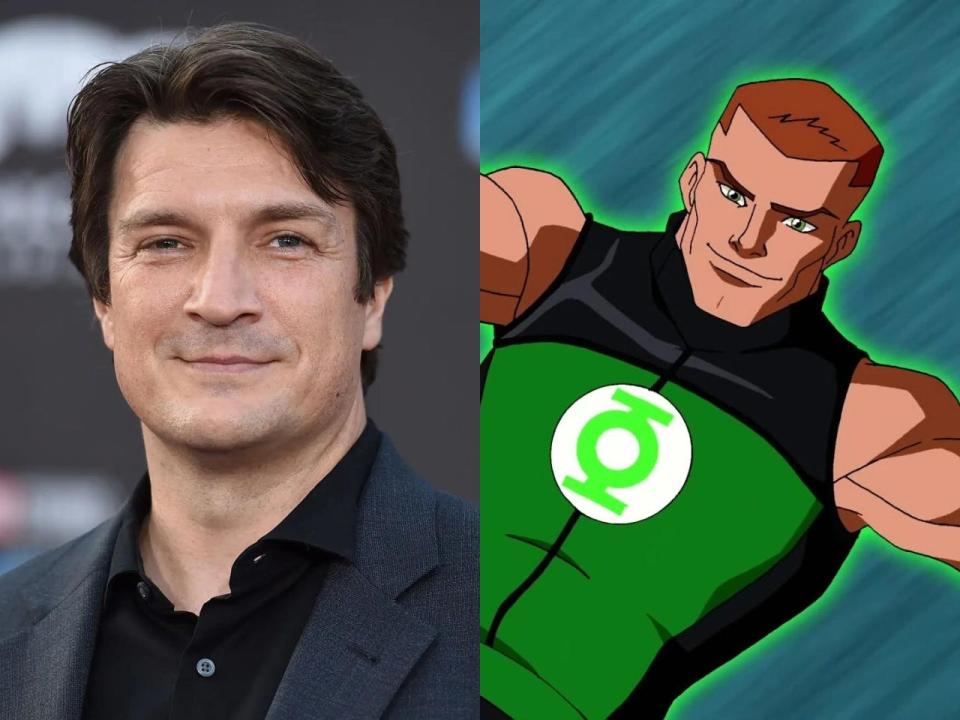 Nathan Fillion will play the Green Lantern superhero Guy Gardner