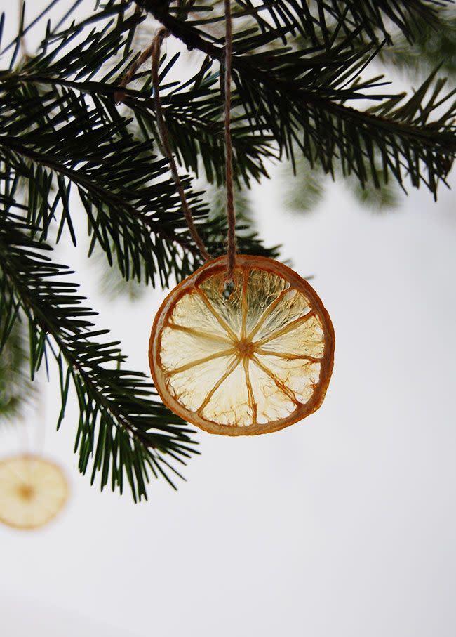 dried citrus ornament