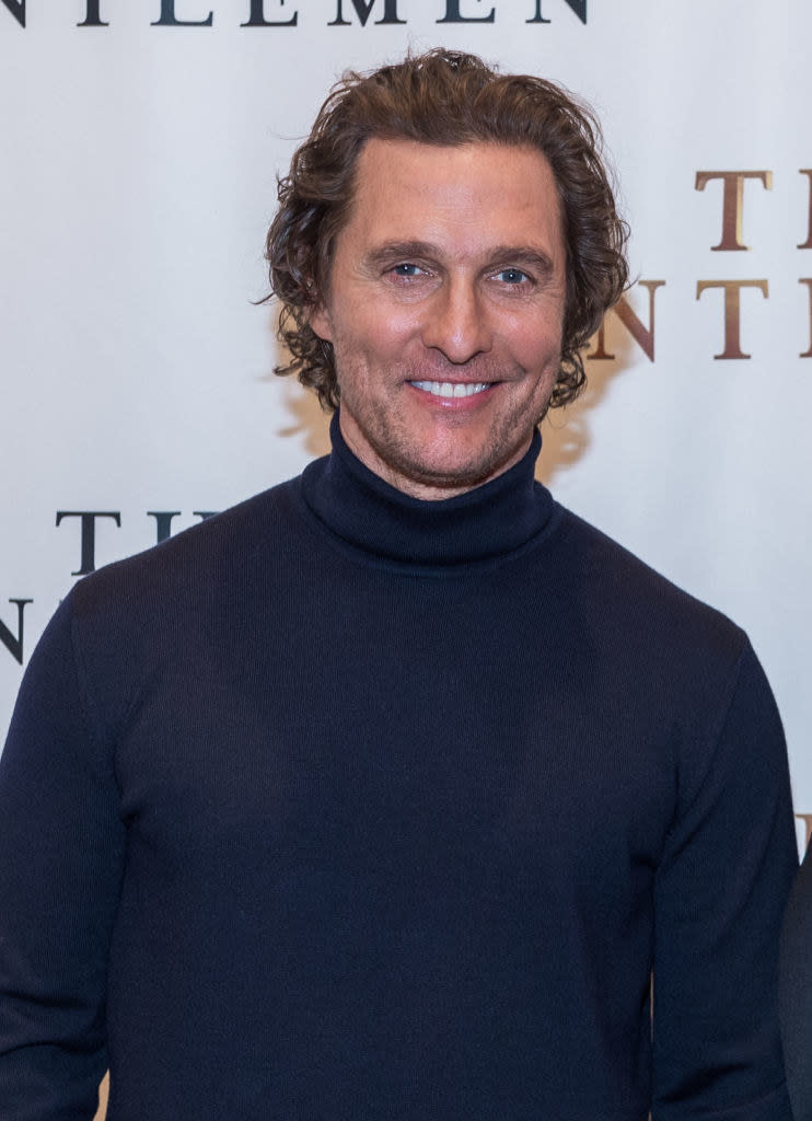 Closeup of Matthew McConaughey