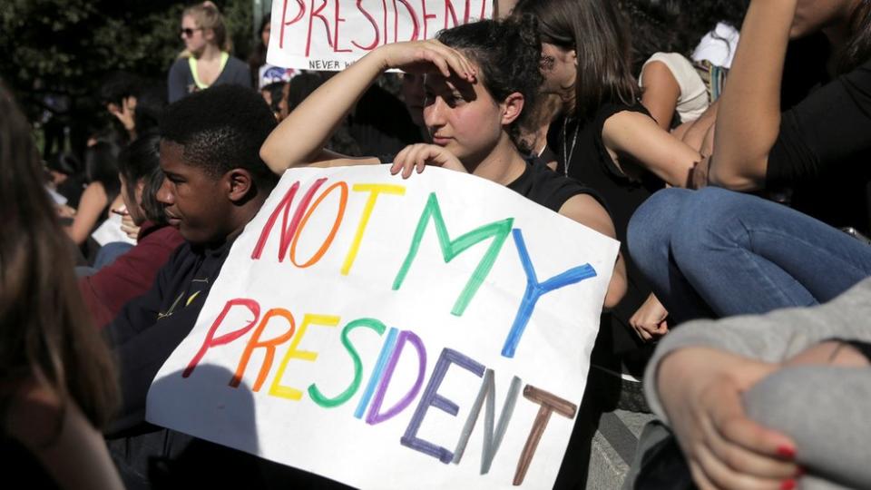 Protesta en Berkeley.