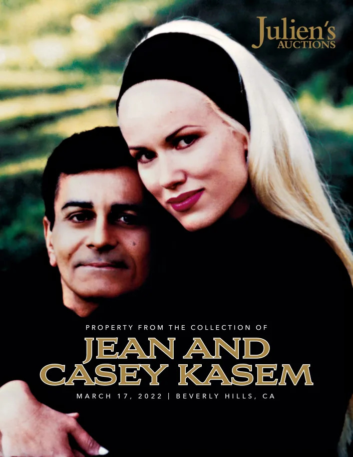 The auction of estate items belonging to Casey and Jean Kasem takes place on March 17, 2022.