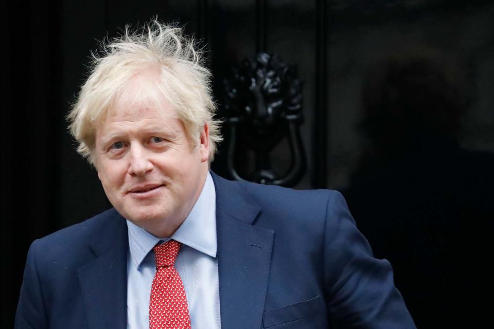 Boris Johnson is said to have exchanged texts on the app with the Saudi leader (AFP via Getty Images)