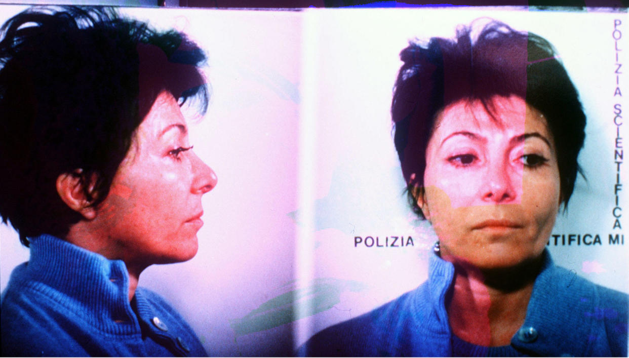 MILAN : 31/1/97 : POLICE ARREST PICTURE OF PATRIZIA REGGIANI. PA NEWS PHOTO (AG.DE BELLIS)