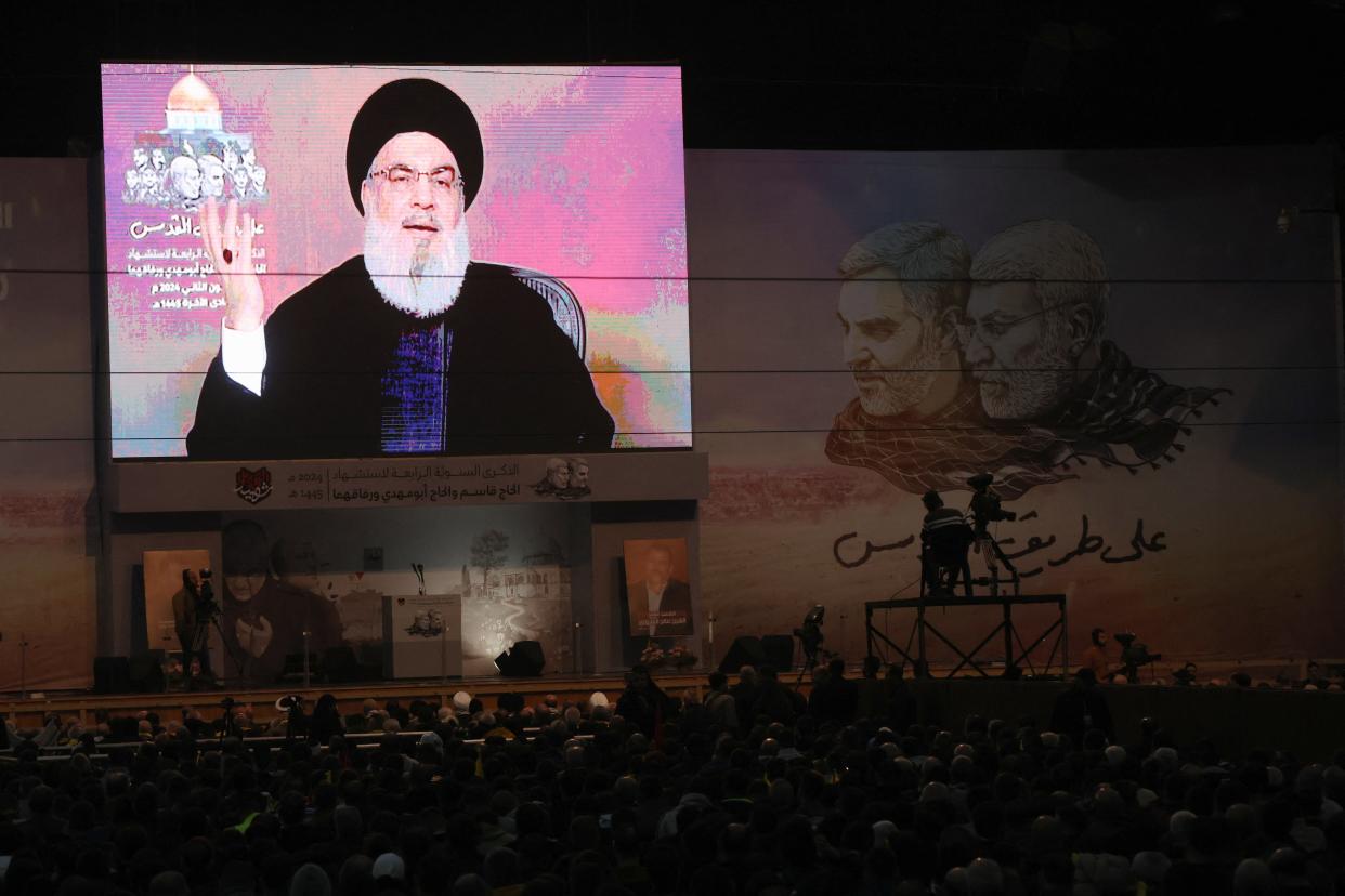 Lebanon's Hezbollah leader Sayyed Hassan Nasralla (REUTERS)