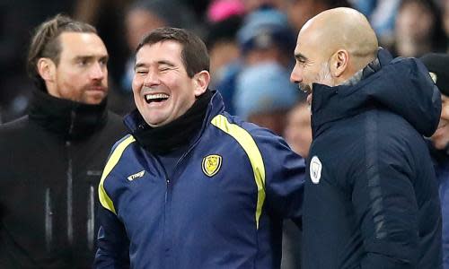 Nigel Clough: ‘I hope Guardiola’s got more than a glass of wine for me’