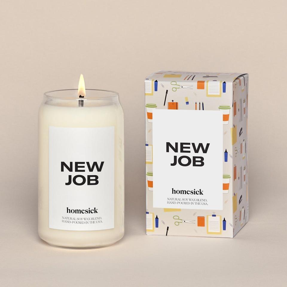 <p><a href="https://go.redirectingat.com?id=74968X1596630&url=https%3A%2F%2Fhomesick.com%2Fproducts%2Fnew-job-candle&sref=https%3A%2F%2Fwww.menshealth.com%2Ftechnology-gear%2Fg36312302%2Fgraduation-gifts-for-him%2F" rel="nofollow noopener" target="_blank" data-ylk="slk:Shop Now;elm:context_link;itc:0;sec:content-canvas" class="link ">Shop Now</a></p><p>New Job Candle</p><p>$44.00</p><p>homesick.com</p><span class="copyright">Photos Courtesy of Retailers</span>