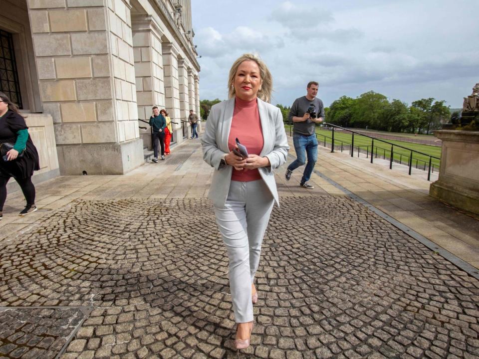 Michelle O’Neill said the Irish government had been ‘disorganised’ responding to the issue (AFP via Getty Images)