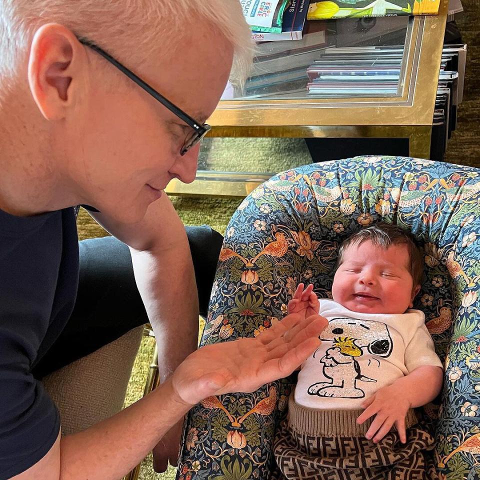 Andy Cohen's Newborn Daughter Lucy Meets 'Uncle' Anderson Cooper