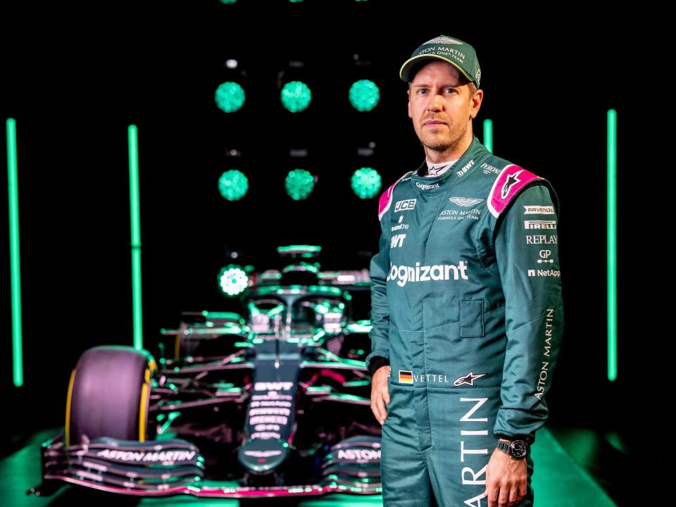 Aston Martin F1 driver Sebastian Vettel (ASTON MARTIN/AFP via Getty Image)