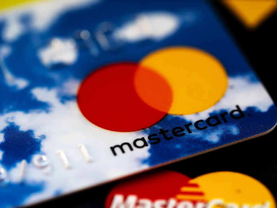 Close up of credit cards, Master card. Photo: Igor Golovniov/SOPA Images/LightRocket via Getty Images