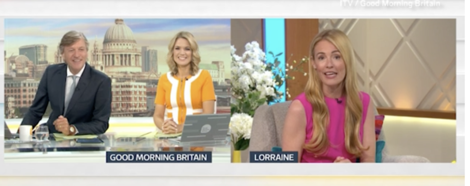 Richard Madeley jokes Cat Deeley is an 'awful presenter' (ITV/ Good Morning Britain)