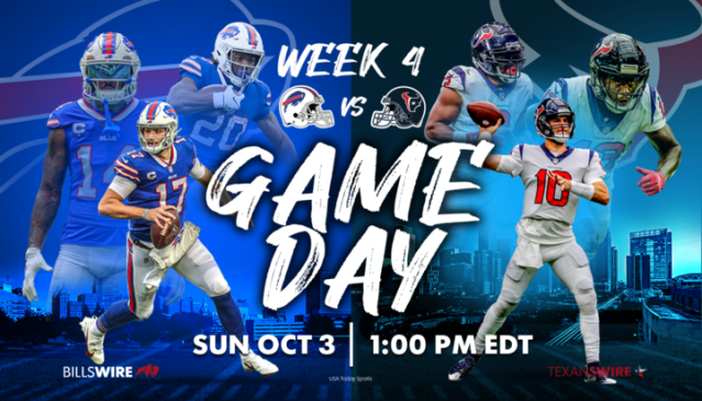 Bills vs. Texans: Game day inactives