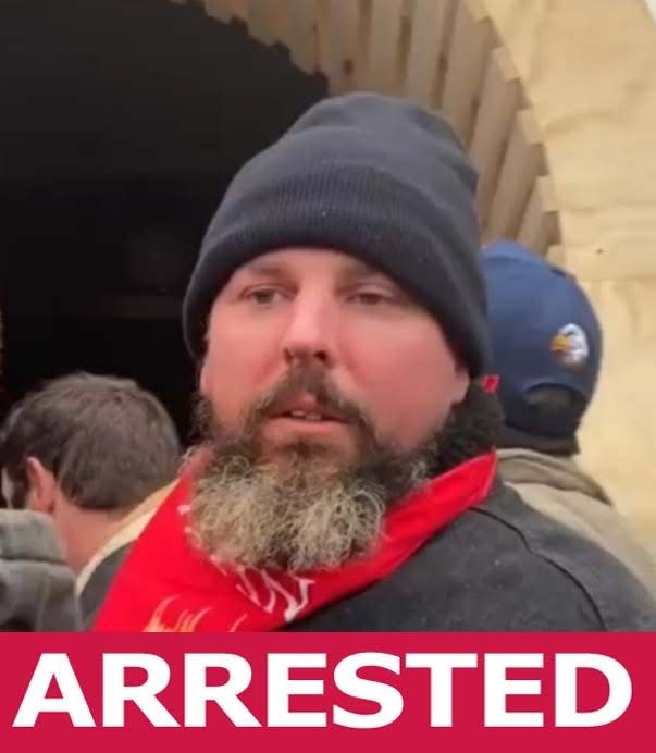 Joshua John Portlock, of Smyrna, Tennessee, has been arrested in connection with the Jan. 6 riot at the U.S. Capitol, documents show.