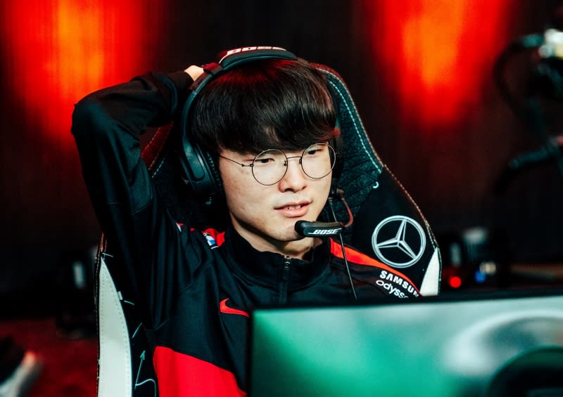 T1中路Faker（Photo Credit：LoL Esports Photos）