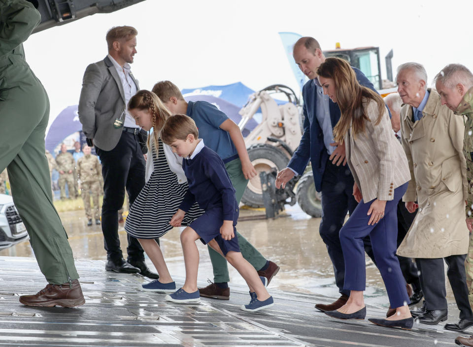 The Wales family at the Air Tattoo