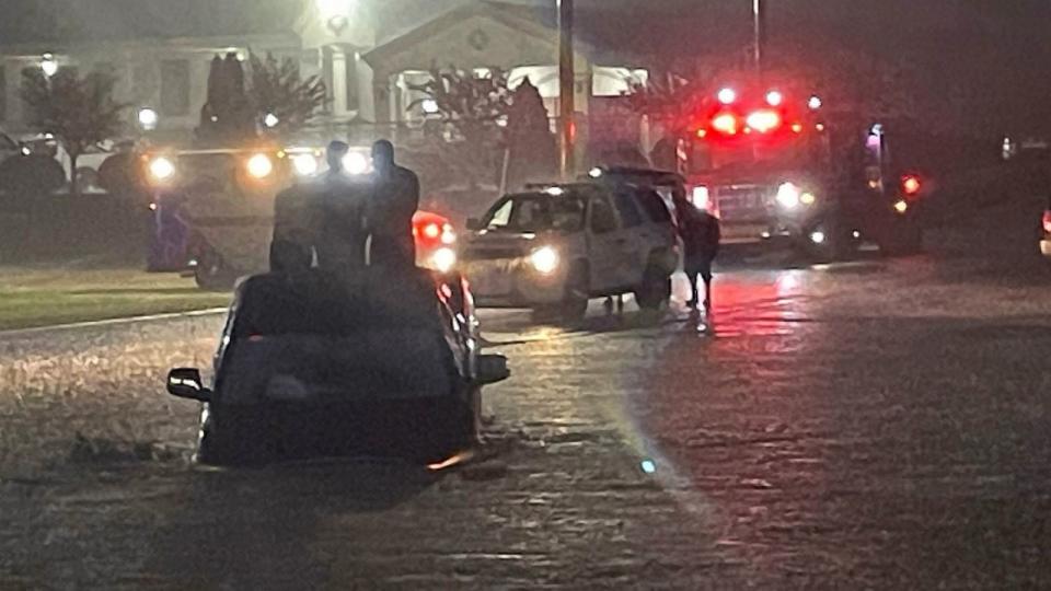 PHOTO: Heavy rain and flooding in Oneonta, Ala., Aug. 4, 2023 (Blount County EMA)