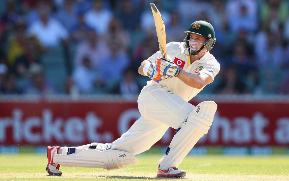 Michael Hussey of Australia bats during day one of the 2nd Test match between Australia and South Africa at Adelaide Oval - Mike Hussey to coach Welsh Fire in the Hundred - Cameron Spencer/Getty Images