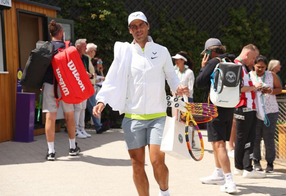 Nadal is back at Wimbledon for the first time since 2019 (Getty Images)