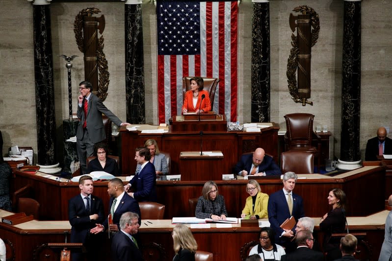 U.S. House of Representatives votes on resolution in impeachment inquiry of U.S. President Trump on Capitol Hill in Washington
