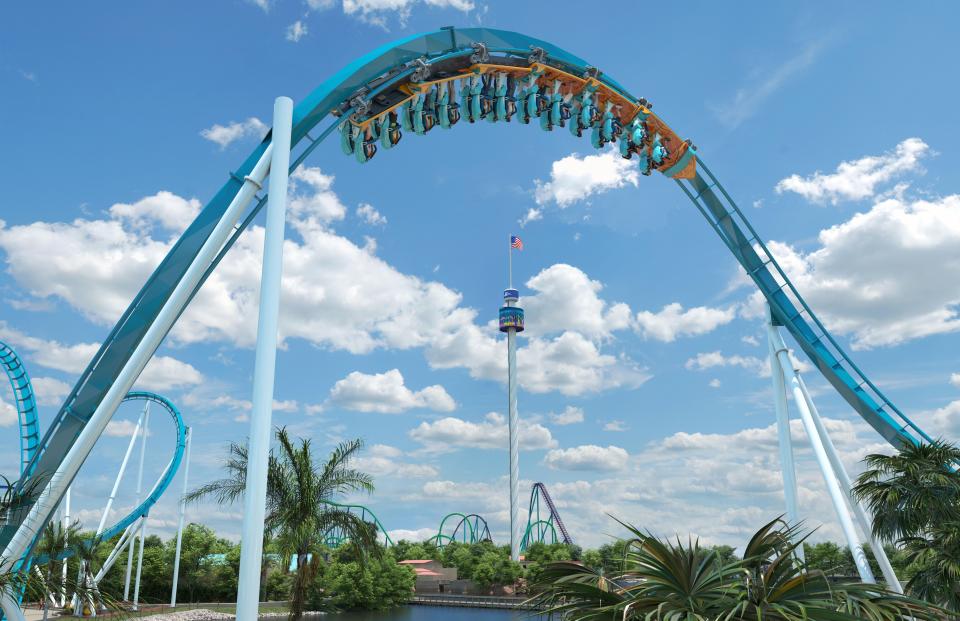 See SeaWorld Orlando's newest roller coaster.