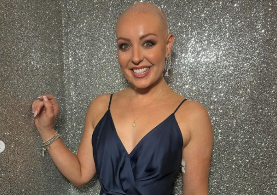 Amy Dowden has regularly documented her cancer battle online (Instagram/Amy Dowden)