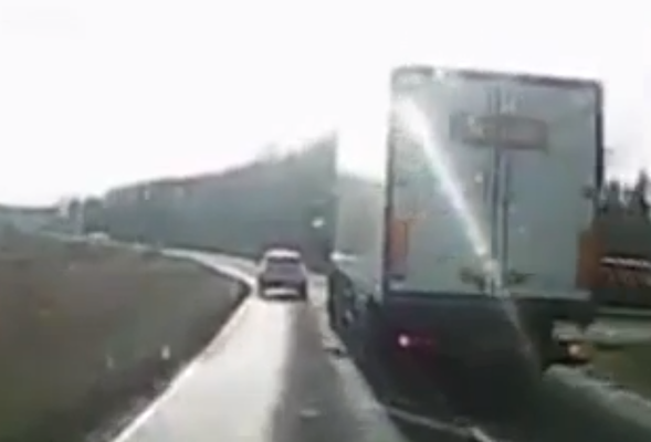 Reckless lorry driver