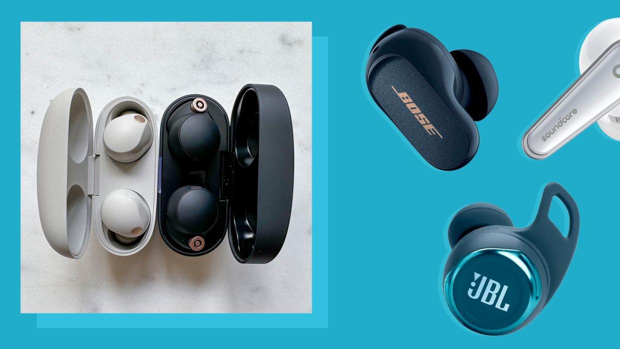 bose quietcomfort earbuds ii, soundcore by anker liberty 4, jbl reflect flow pro plus wireless sports earbuds