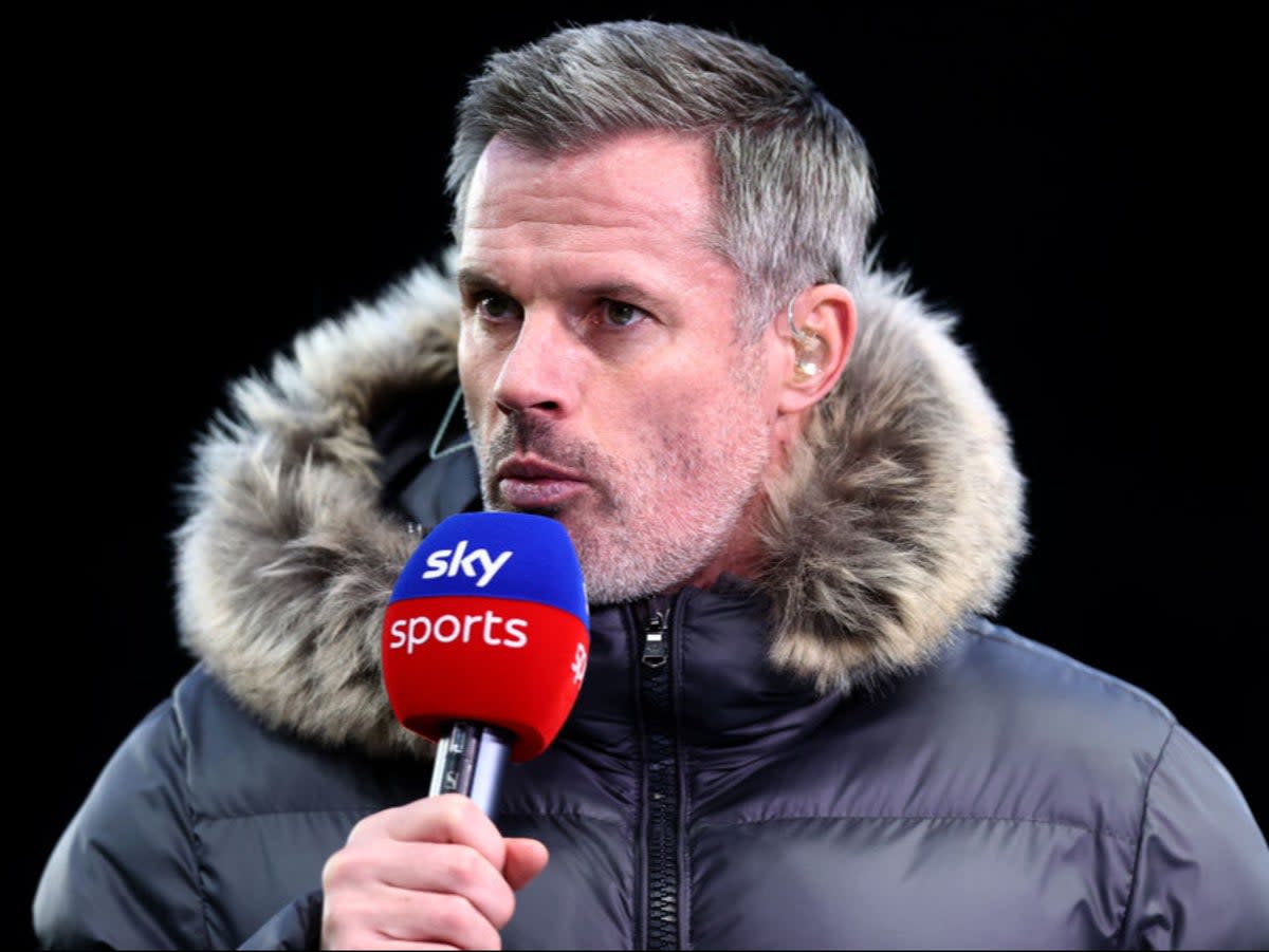 Carragher was ignored by Ronaldo during Sky’s coverage of Manchester United vs Liverpool at Old Trafford (Getty Images)