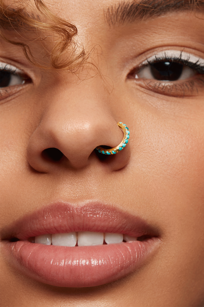 what to clean a nose ring with