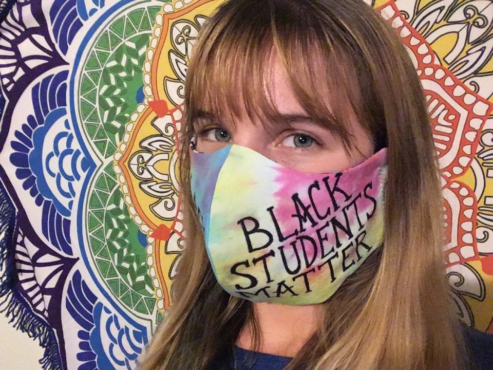 Lillian White was fired for wearing her homemade face masks supporting the Black Lives Matter movement. (Photo: Lillian White)